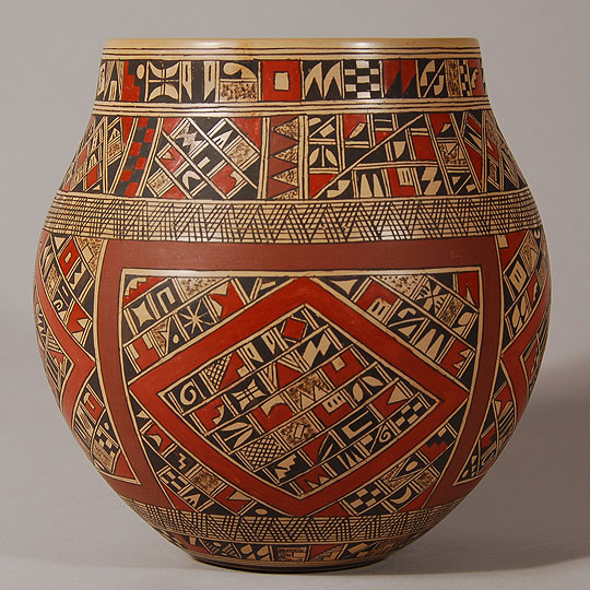 Hopi Exquisite Polychrome Jar by Rondina Huma Southwest Indian