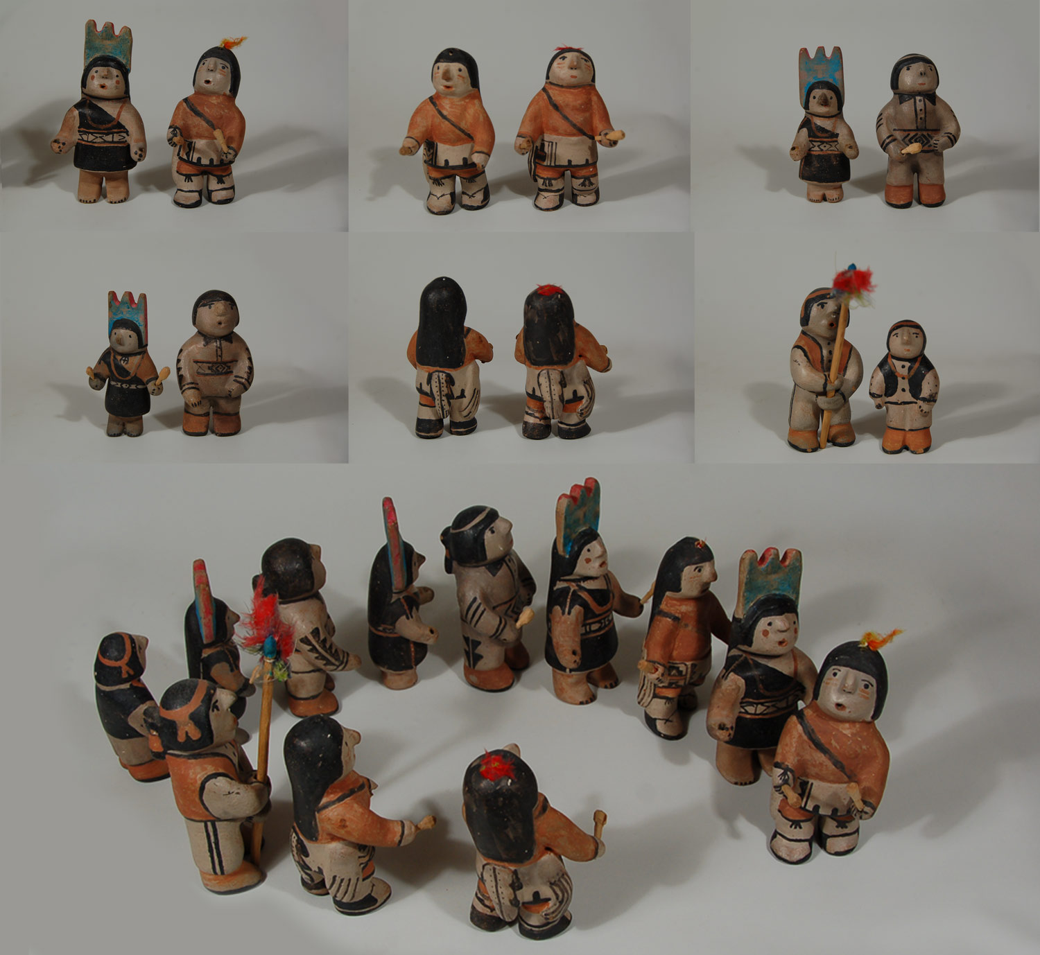 Southwest Indian Pottery Figurines Cochiti Pueblo Potter Unknown