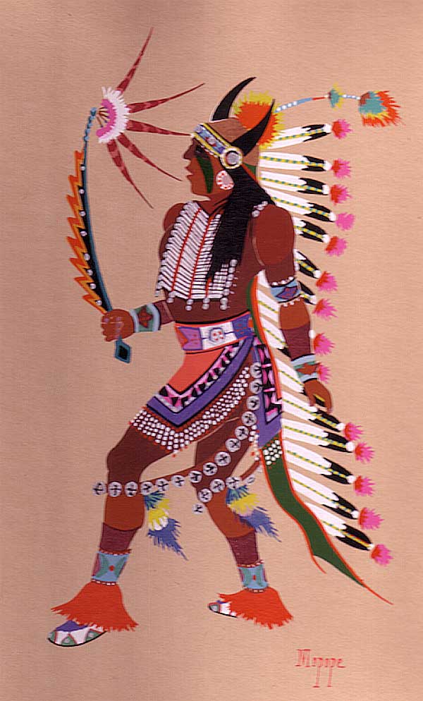 Kiowa Indian Art Portfolio by Stephen Mopope - Fine Art - Native