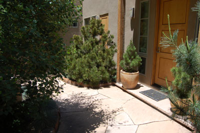 Courtyard Entrance View Adobe Gallery  Santa