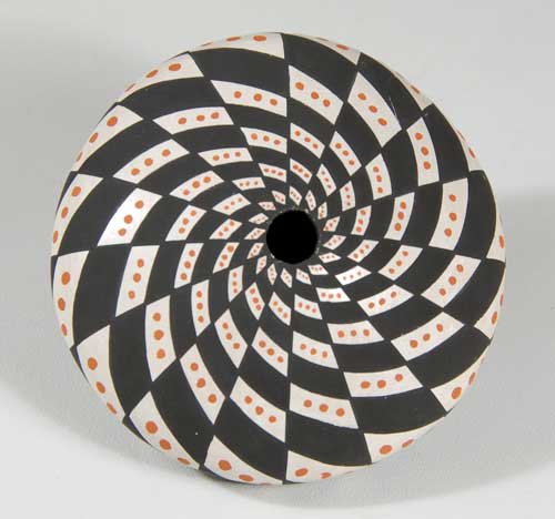 Acoma Pueblo Polychrome Seed Jar by Dorothy Torivio [SOLD] - Adobe