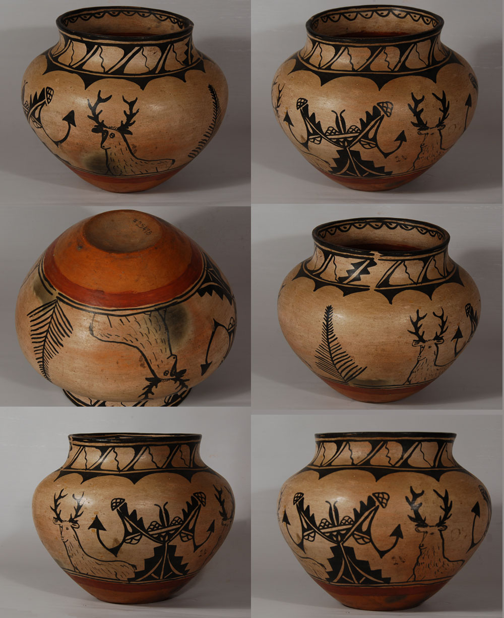 Cochiti Pueblo Pictorial Polychrome Olla Southwest Indian Pottery