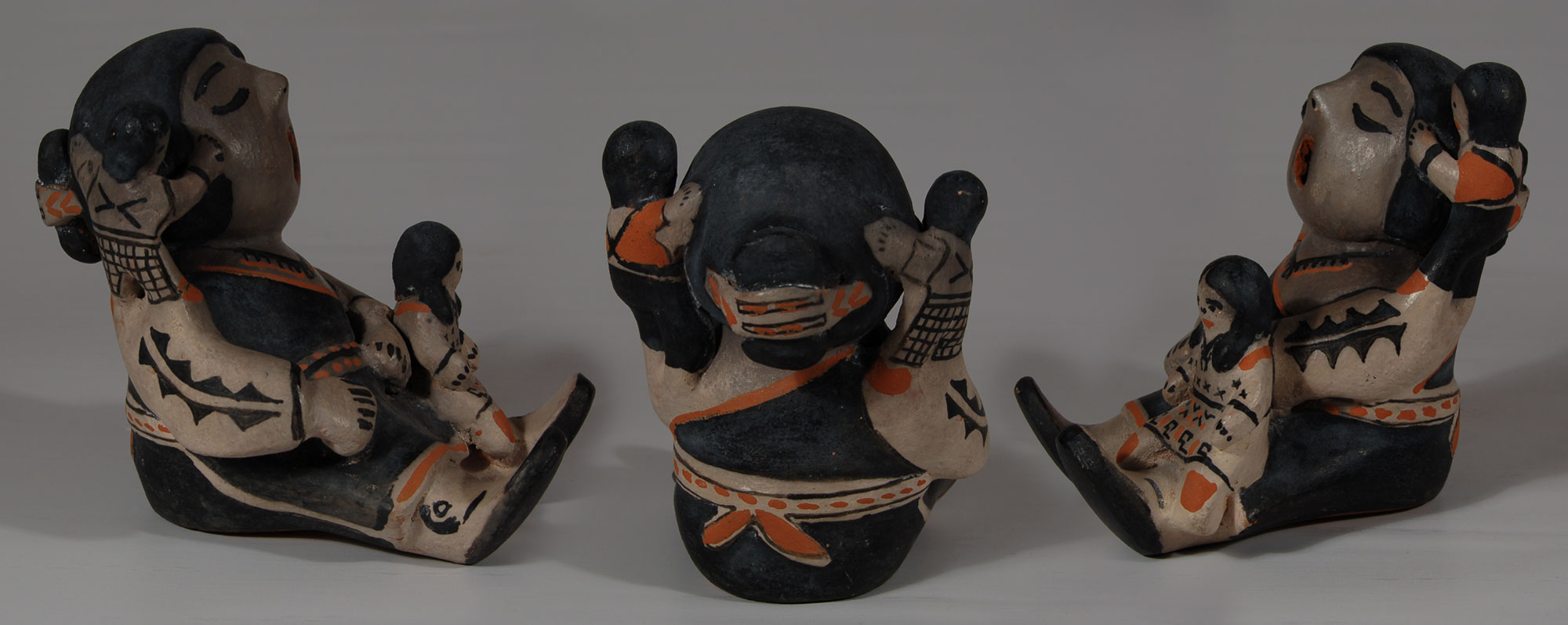 Cochiti Pueblo Female Storyteller Figurine with 3 Children - Adobe ...