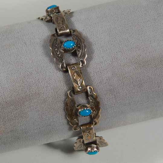 Turquoise sales link bracelet