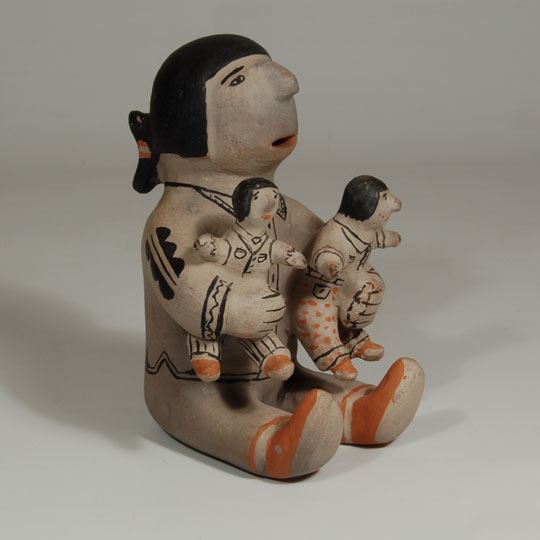 Storyteller Figurine - Cochiti C3688-04 - Adobe Gallery, Santa Fe
