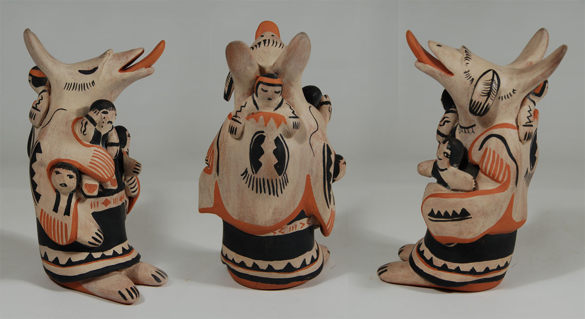 Storyteller Figurine - Cochiti C3702B - Adobe Gallery, Santa Fe