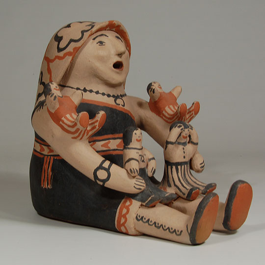 Storyteller Figurine - Cochiti C3688.21 - Adobe Gallery, Santa Fe