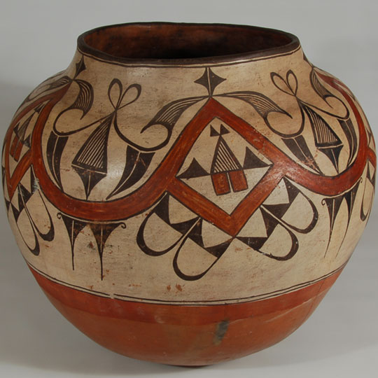 Historic Southwest Indian Pottery - Zia Pueblo C3744 - Adobe Gallery