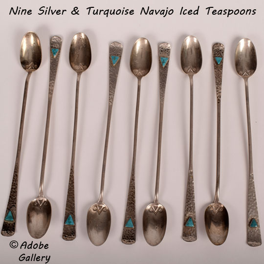 Southwest Chic Indian Turquoise Feather Flatware 4 Spoon Teaspoon Fork–  Ebros Gift