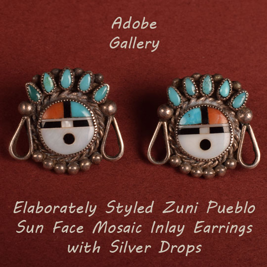 Native American Jewelry Earrings C4357B - Adobe Gallery, Santa Fe