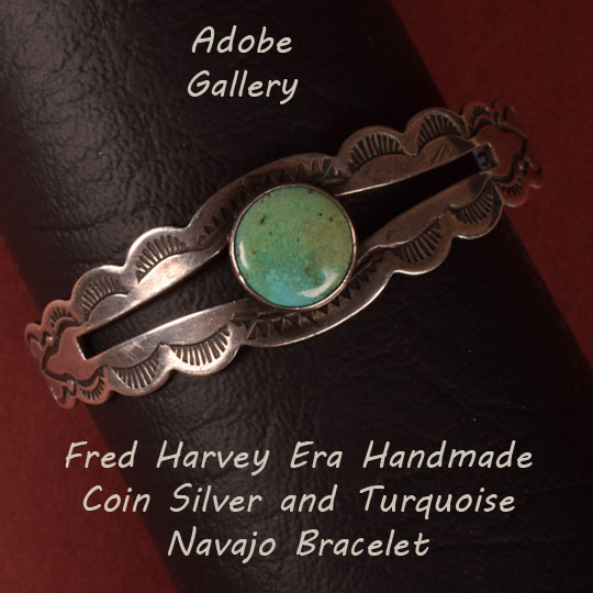 Navajo Native American Jewelry Bracelet C4357D - Adobe Gallery