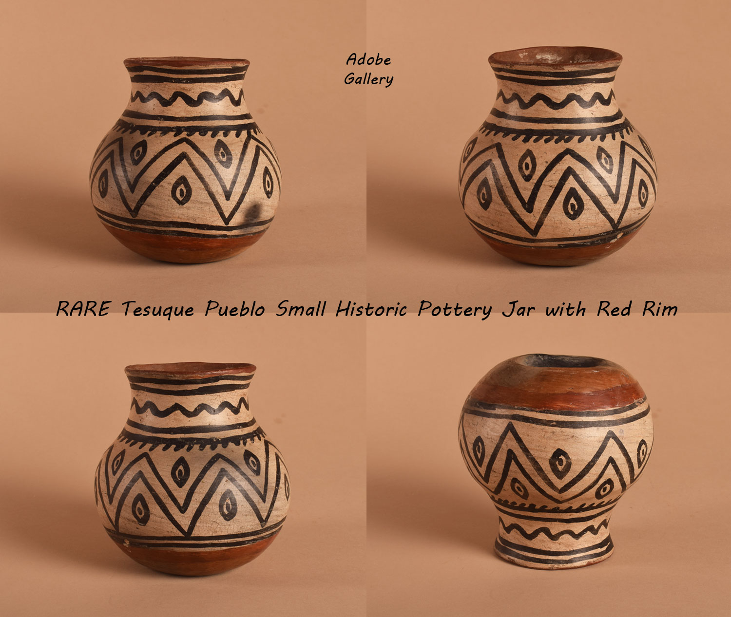 Southwest Indian Historic Pottery C4367C - Adobe Gallery, Santa Fe