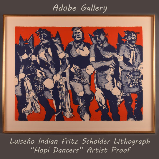 Southwest Indian Print C4385A - Adobe Gallery, Santa Fe