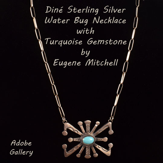 Eugene Mitchell Native American Turquoise Jewelry C4464i Adobe
