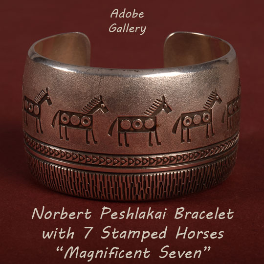 Norbert Peshlakai Native American Jewelry C4504-12 - Adobe Gallery
