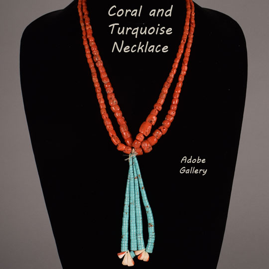 Turquoise coral necklace cheap