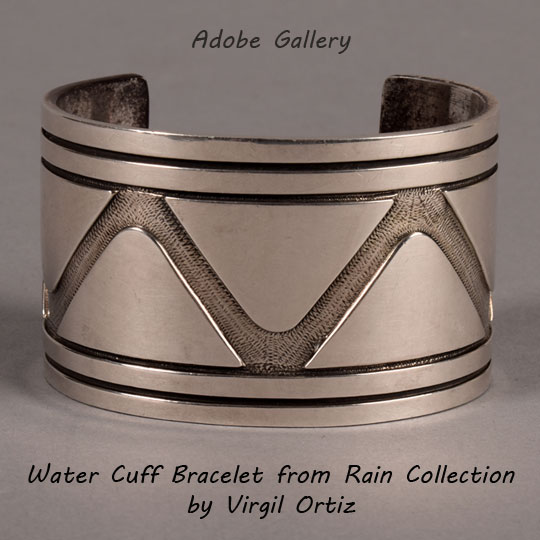 Virgil Ortiz Native American Jewelry Bracelet C4580A Adobe Gallery Santa Fe