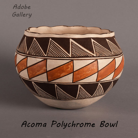 Pasqual Southwest Indian Acoma Pueblo Pottery C4599B - Adobe