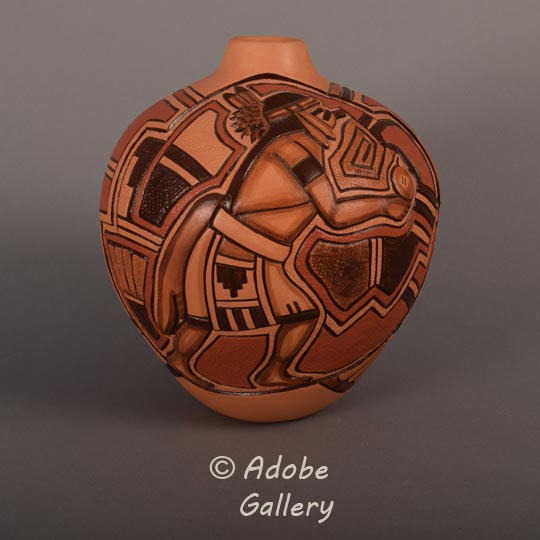 Polacca Modern Southwest Indian Pottery Hopi Pueblo C4844H - Adobe ...