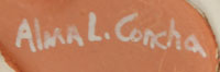 Alma Concha (1941-) signature
