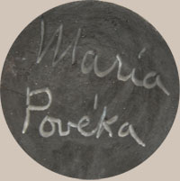 Signature of Maria Montoya Poveka Martinez (1887-1980) Pond Lily