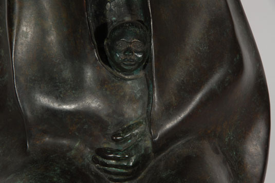 close up view of the child