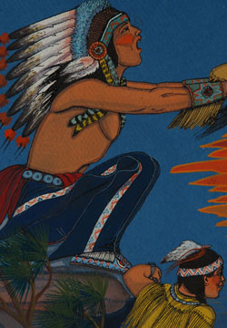 Original Painting “Indian Love Call” by Quincy Tahoma