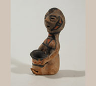 25621 - Tesuque Pueblo Polychrome Rain God Figurine