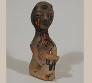 25622 - Tesuque Pueblo Turn of the Century Rain God Figurine