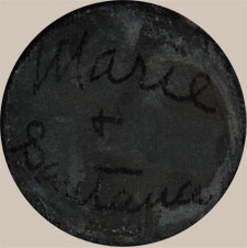 Signatures of Maria Poveka (1887-1980) Pond Lily and Santana