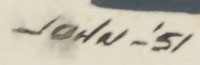 John Martinez (1915- ) signature