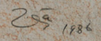 Francisco Zuñiga (1912-1998) signature