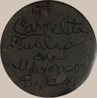 Carmelita Dunlap (1925-1999) signature