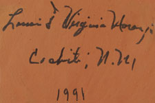Louis and Virginia Naranjo - artist signatures