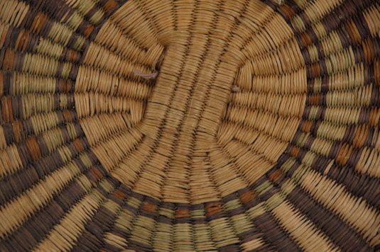 Close up view of the front of this basket