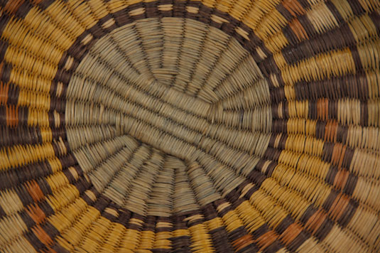 Close up view of front of this basket.