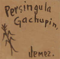 Persingula M. Gachupin (1910-1994) signature