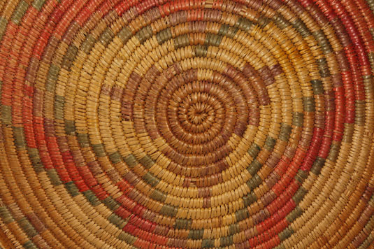 Close up view of inside of basket lid.