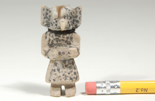 This Owl Kachina is miniature in scale.