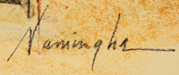 Dan Namingha (1950- ) signature.