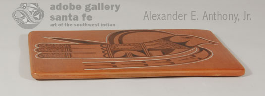 Side View of this pottery tile.