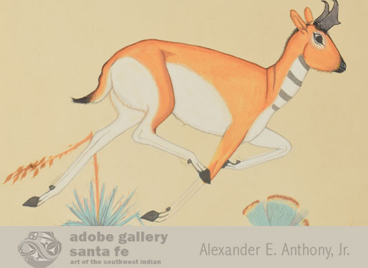 Close up view of the Antelope image.