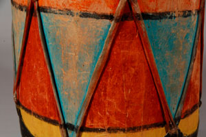 Historic Painted Cochiti Pueblo Drums