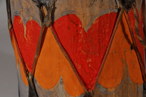 Historic Painted Cochiti Pueblo Drums