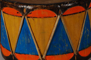 Historic Painted Cochiti Pueblo Drums
