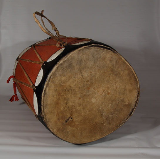 Large Rust Color Cochiti Pueblo Drum