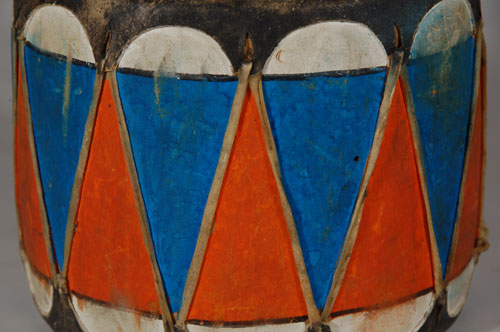 Small Painted Drum from Cochiti Pueblo