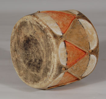 Very Small Painted Drum from Cochiti Pueblo