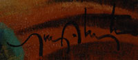 Tony Abeyta Fine Art Native American Paintings Painting Din&eacute; Navajo signature
