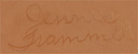 Jennie Trammel (1929 -2010) signature